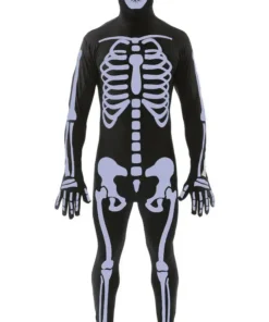 Adult Skeleton Skin Suit Halloween Costume