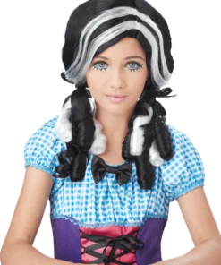 Black And White Doll Curls Wig