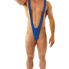 Blue Borat Mankini Thong Swimsuit