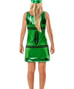 Womens Green Crayon Costume 5 Womens Green Crayon Costume -Halloween Decoration Shop 00018454a02