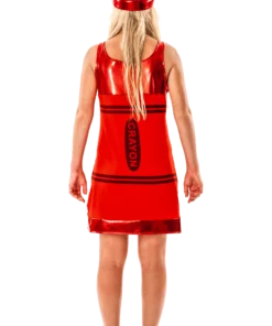 Womens Red Crayon Costume -Halloween Decoration Shop 00018459a02
