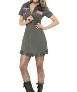 Smiffys Ladies Top Gun Deluxe Costume