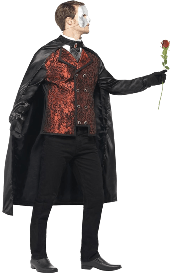 Smiffys Mens Dark Opera Masquerade Costume 2 Smiffys Mens Dark Opera Masquerade Costume - Image 2