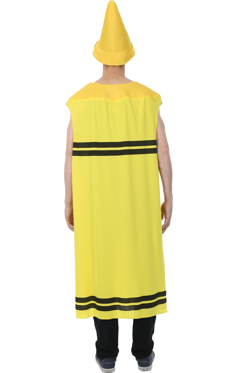 Mens Yellow Crayon Costume 3 Mens Yellow Crayon Costume - Image 3