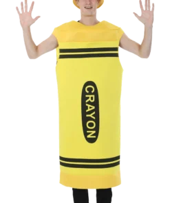 Mens Yellow Crayon Costume