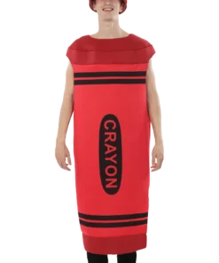 Mens Red Crayon Costume