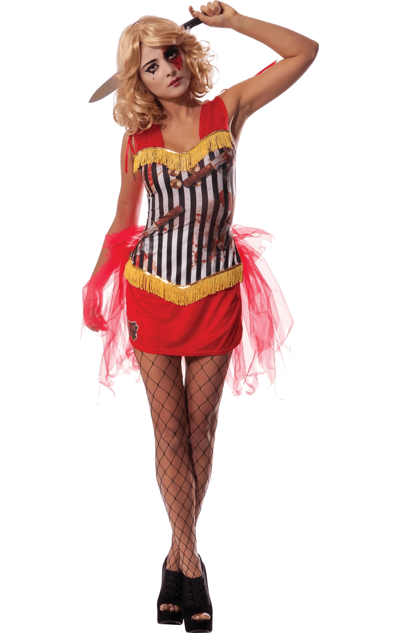 Womens Knife Throwers Circus Assistant Costume 1 Womens Knife Throwers Circus Assistant Costume