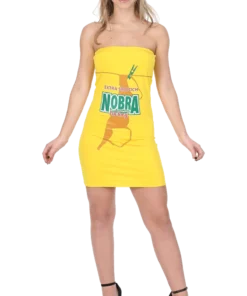 Adult Female No Bra Beer Dress