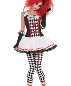 AMSCAN Girls Teen Harlequin Honey Jester Costume