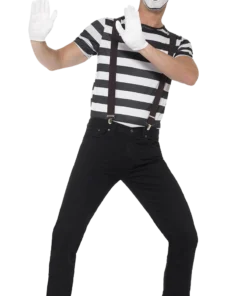 Smiffys Adult Gentleman Mime Artist Costume