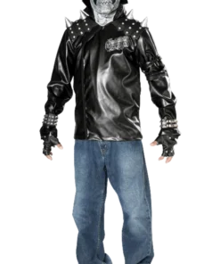 Kids Metal Skull Biker Halloween Costume
