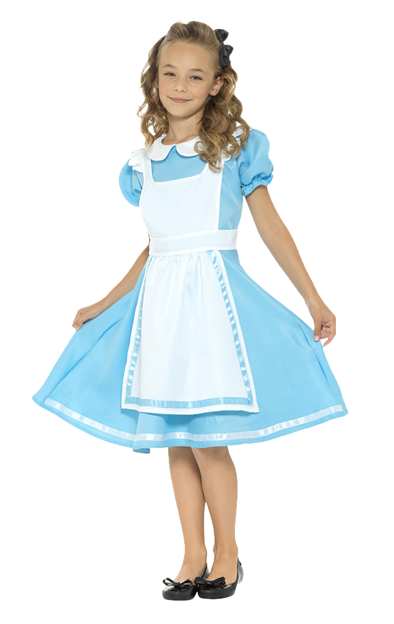 Smiffys Girls Storybook Alice In Wonderland Costume 1 Smiffys Girls Storybook Alice In Wonderland Costume