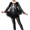 Girls Skeleton Ballerina Halloween Costume