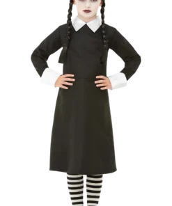 Smiffys Girls Wednesday Addams Costume