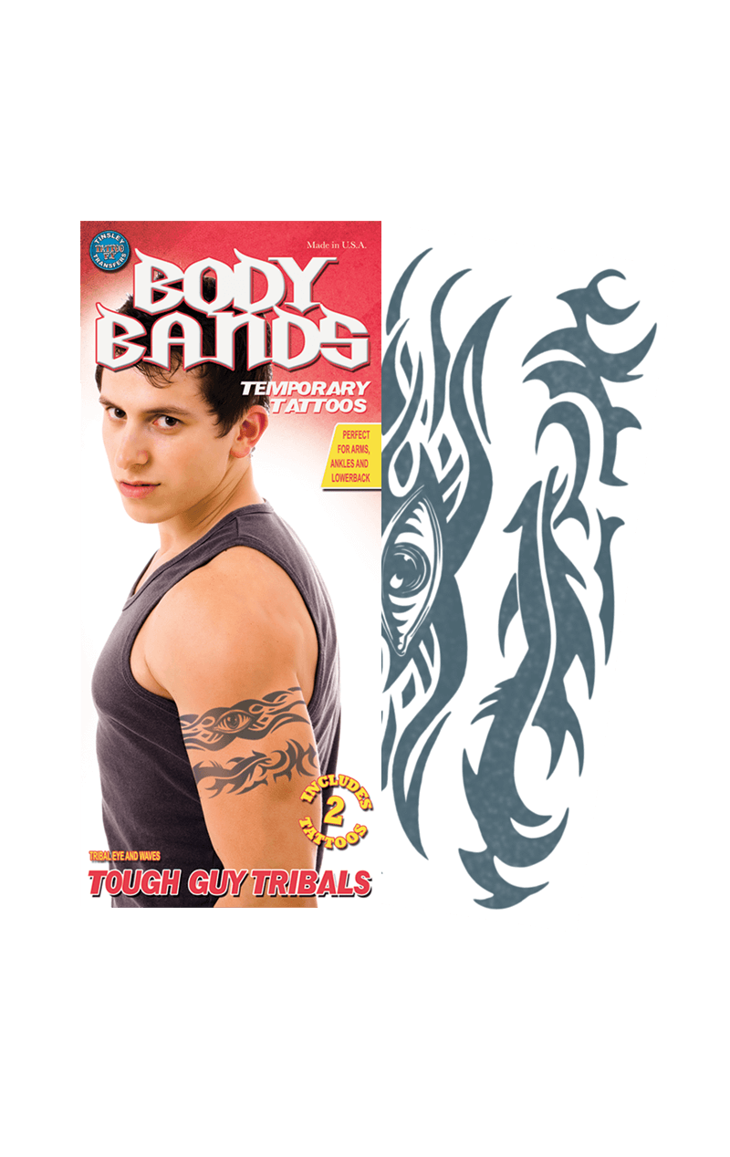 Tribal Eye Body Band Temporary Tattoo 1 Tribal Eye Body Band Temporary Tattoo