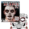 Day Of The Dead Face Tattoo Transfer