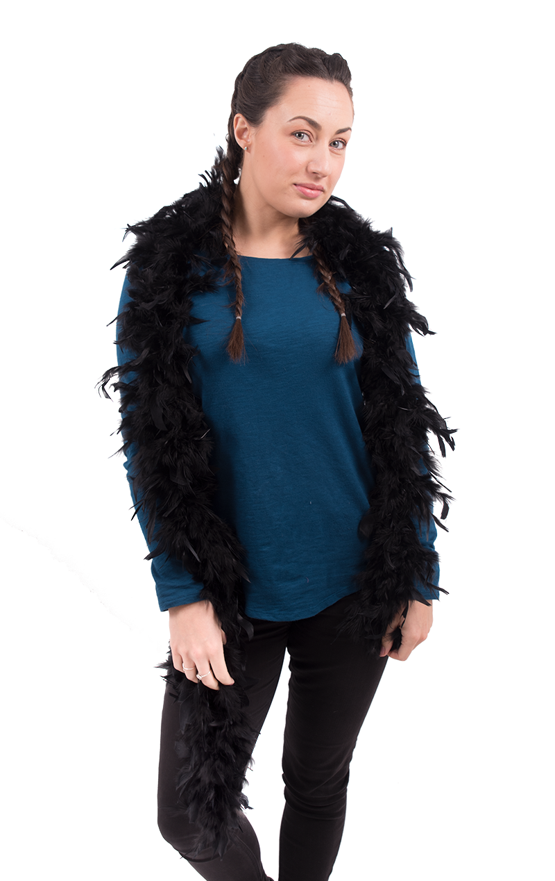 Black Feather Boa Accessory 1 Black Feather Boa Accessory