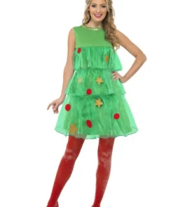 Smiffys Womens Tutu Christmas Tree Costume