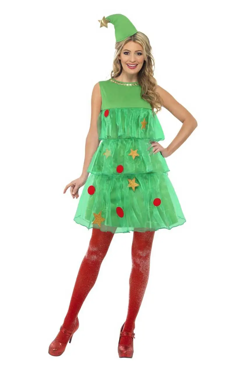 Smiffys Womens Tutu Christmas Tree Costume 1 Smiffys Womens Tutu Christmas Tree Costume