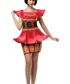 Ladies Asian Pagoda Dress Costume