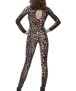 Smiffys Womens Leopard Bodysuit -Halloween Decoration Shop 00060489a02