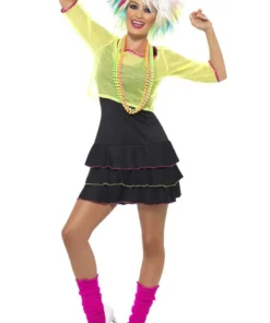 Smiffys Womens 80s Girl Costume 7 Smiffys Womens 80s Girl Costume -Halloween Decoration Shop 00060916a03