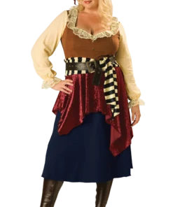 Womens Plus Size Pirate Beauty Costume