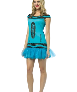 Adult Blue Glitter Crayola Costume