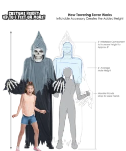 Adults Towering Reaper -Halloween Decoration Shop 00090011a02