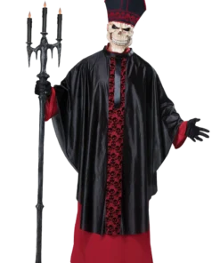 Mens Devil Mass Halloween Priest Costume