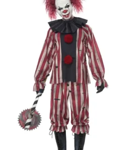 Mens Plus Size Nightmare Clown Costume