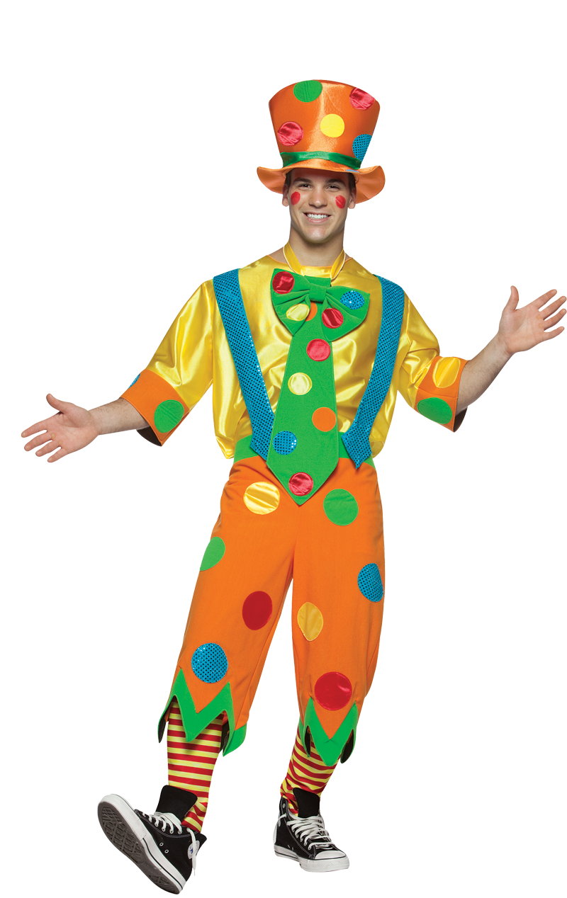 Adult Mr. Toots Clown Costume 1 Adult Mr. Toots Clown Costume