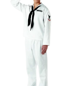 GENERIC Mens White Sailor Costume