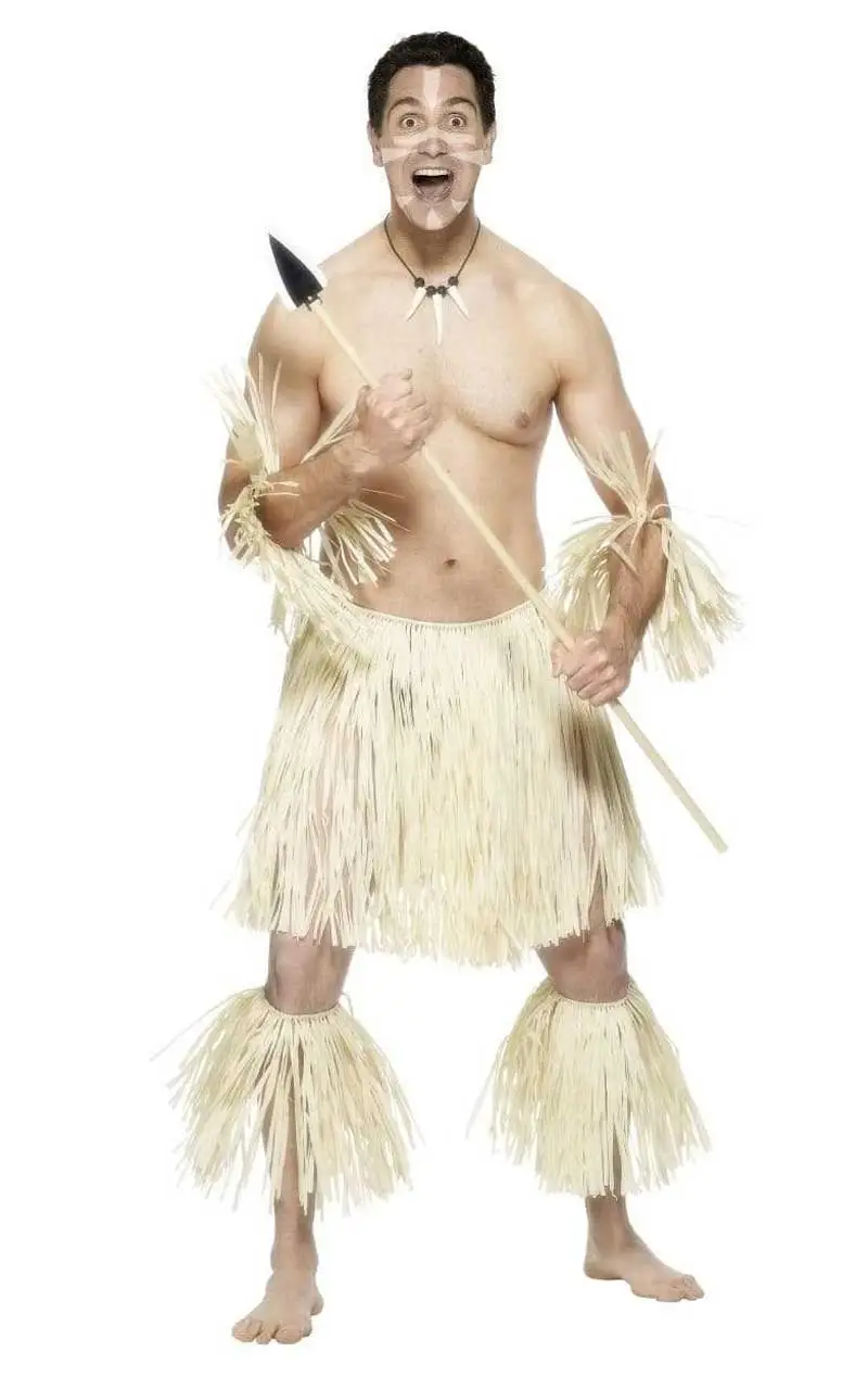 Smiffys Adult Brave Zulu Warrior Costume 1 Smiffys Adult Brave Zulu Warrior Costume