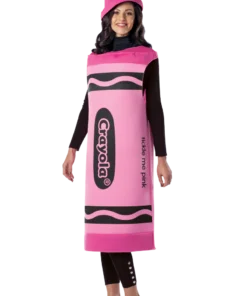 Adult Tickle Me Pink Crayola Costume