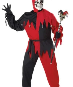 Mens Demon Jester Plus Size Costume