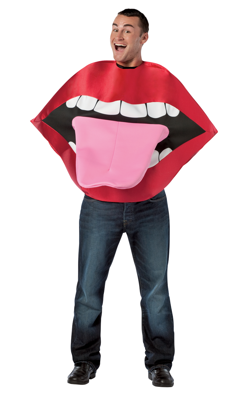Adult Lips And Tongue Costume 1 Adult Lips And Tongue Costume