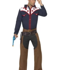 Smiffys Mens Cowboy Fancy Dress Costume