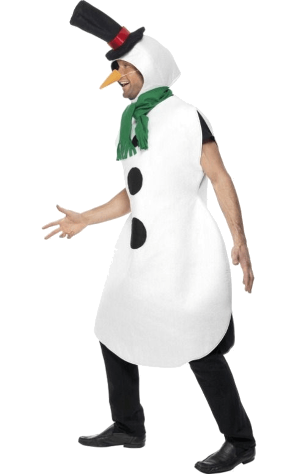 Smiffys Adult Funny Snowman Costume 2 Smiffys Adult Funny Snowman Costume - Image 2