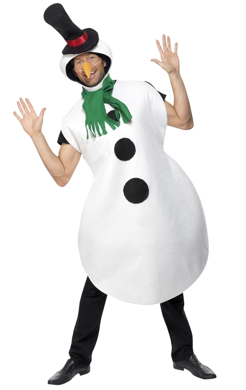 Smiffys Adult Funny Snowman Costume 1 Smiffys Adult Funny Snowman Costume