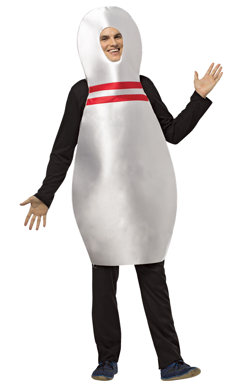 Adult Foam Bowling Pin Costume 1 Adult Foam Bowling Pin Costume