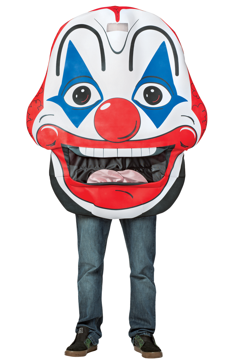 Adult Giant Clown Face Costume 1 Adult Giant Clown Face Costume