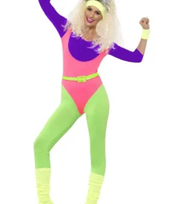 Smiffys Womens 80s Work Out Costume