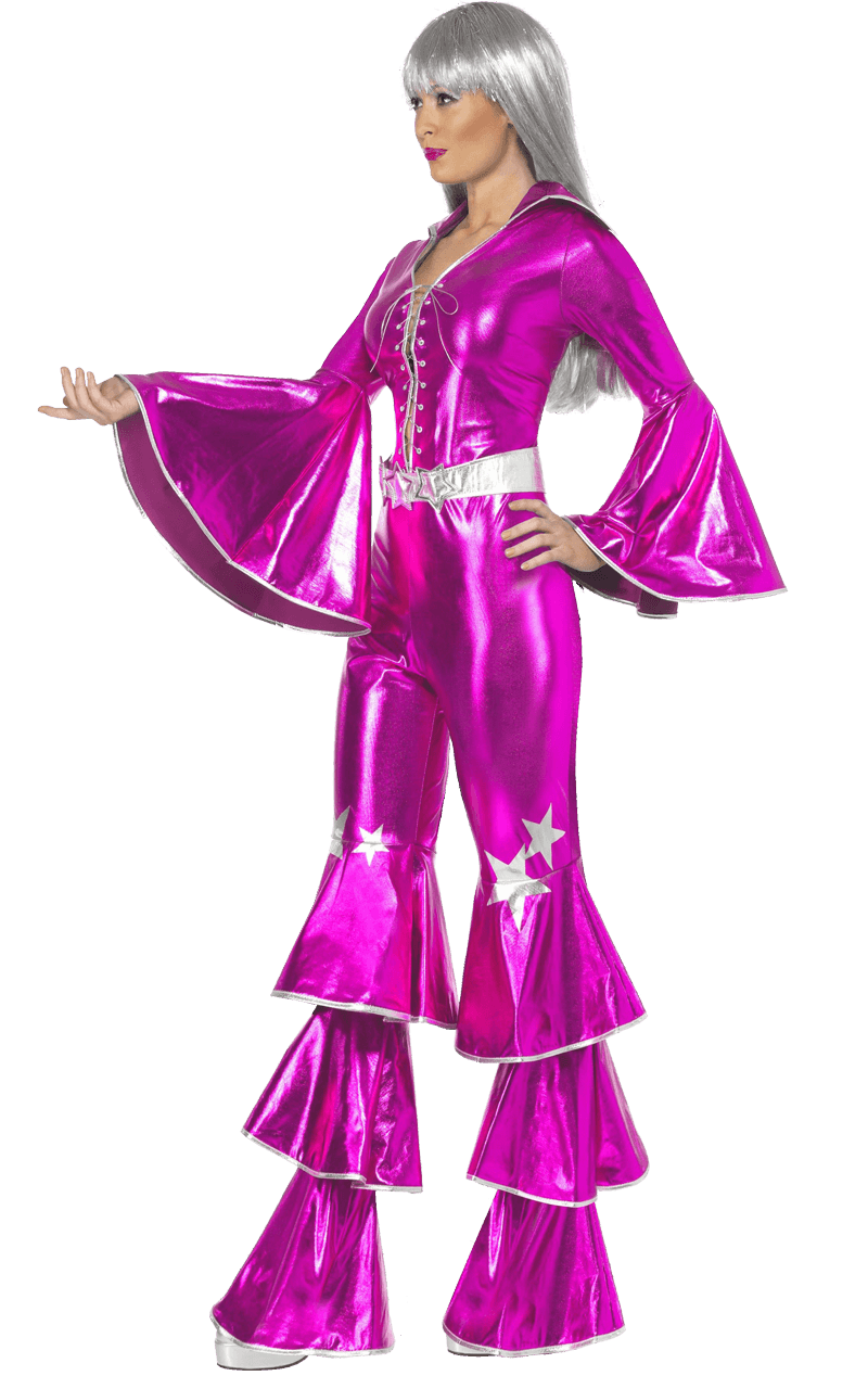 Smiffys Pink Dancing Queen Costume 2 Smiffys Pink Dancing Queen Costume - Image 2