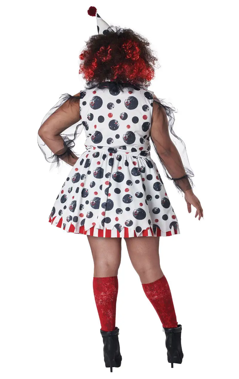 GENERIC Womens Plus Size Twisted Clown Costume 2 GENERIC Womens Plus Size Twisted Clown Costume - Image 2