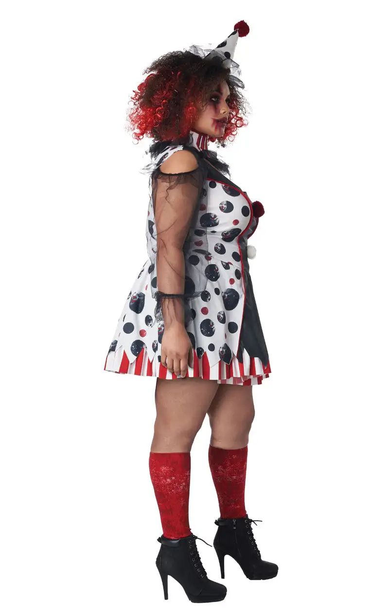 GENERIC Womens Plus Size Twisted Clown Costume 3 GENERIC Womens Plus Size Twisted Clown Costume - Image 3
