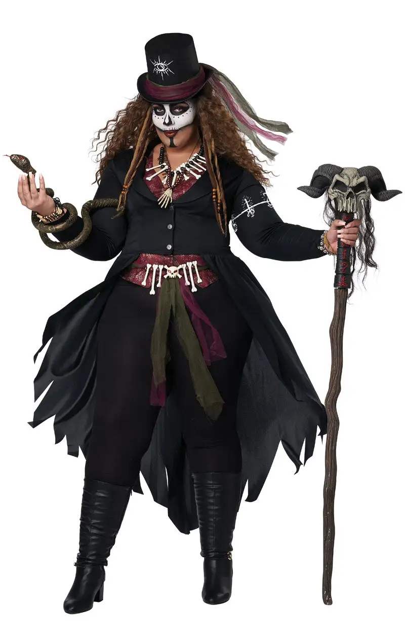 GENERIC Womens Plus Size Voodoo Magic Costume 1 GENERIC Womens Plus Size Voodoo Magic Costume