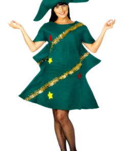 Smiffys Womens Christmas Tree Dress Costume