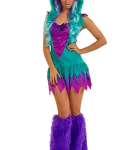 GENERIC Womens Fuzzy Frankie Monster Costume