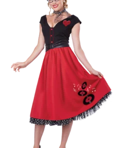 Ladies Rockabilly Sweetheart 50s Costume